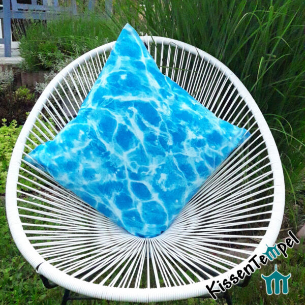 DekoKissen >Blue Water< KissenBezug, schimmerndes Wasser blau türkis
