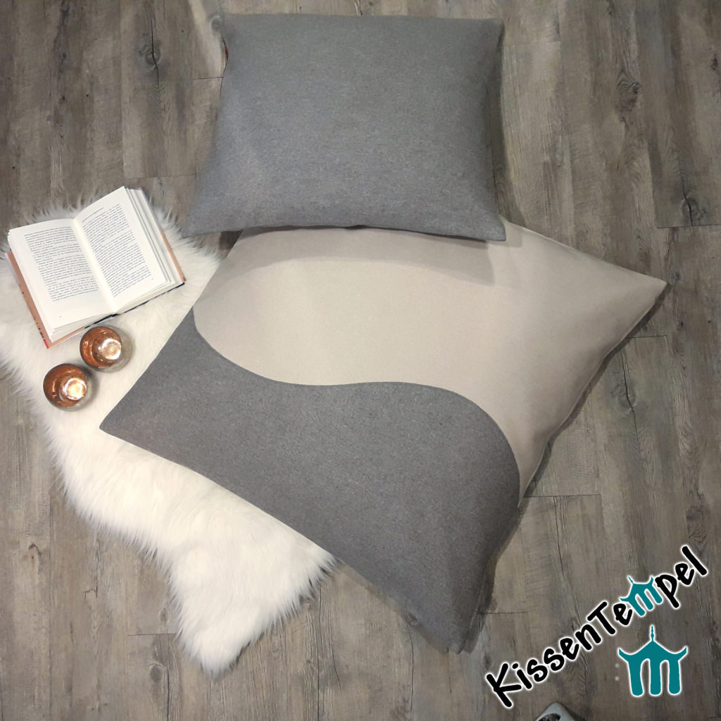 LandhausKissen "Franziska" DekoKissen grau / beige im alpenländischen Landhausstil Chalet-Stil 40x40 | 50x50 | 60x60 | 80x80 cm, Kissenhülle