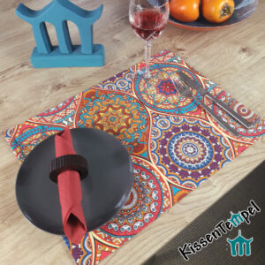 Orientalisches Tischset "Marrakesch rot"