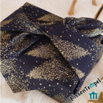 Geschenktuch / Furoshiki „Blue Christmas Tree“