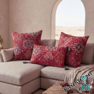 Orientalischer KissenBezug "Sultan" alle Größen, opt. mit Quasten, Kelim-Optik, Boho-Style