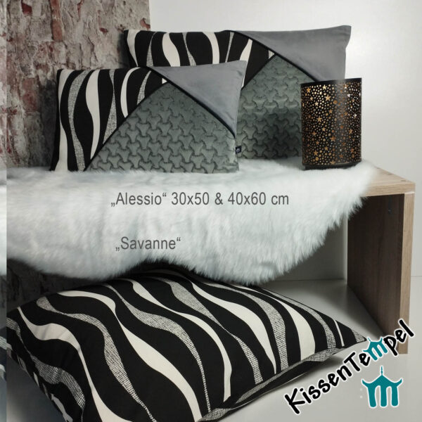 Elegantes Patchwork-Kissen "Alessio" | KissenTempel
