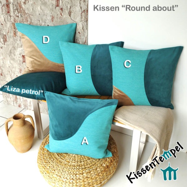 Edles LuxusKissen 50x50cm "Round About" | KissenTempel
