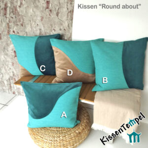 Edles LuxusKissen 50x50cm "Round About" | KissenTempel