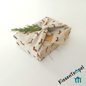 Geschenktuch / Furoshiki „Dackel“ | KissenTempel