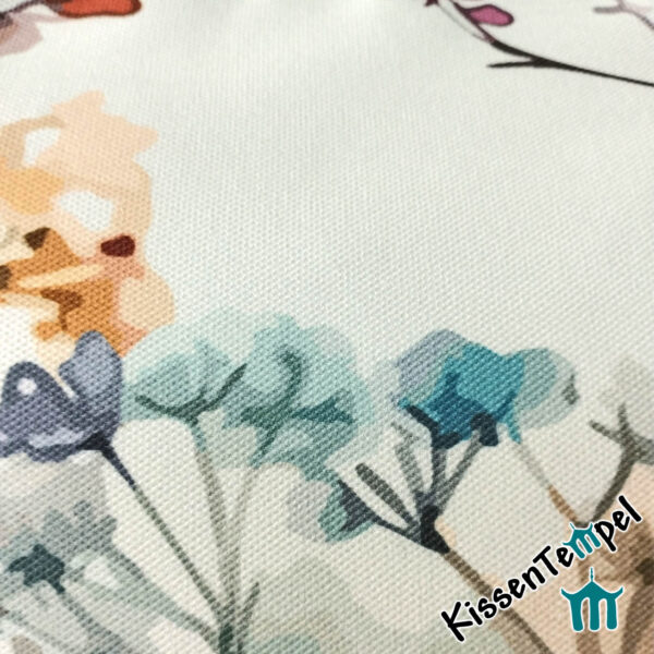 Blumen-KissenBezug "Fiori" WendeKissen mit fröhlich bunten Blumen in Aquarell-Optik – Bild 2