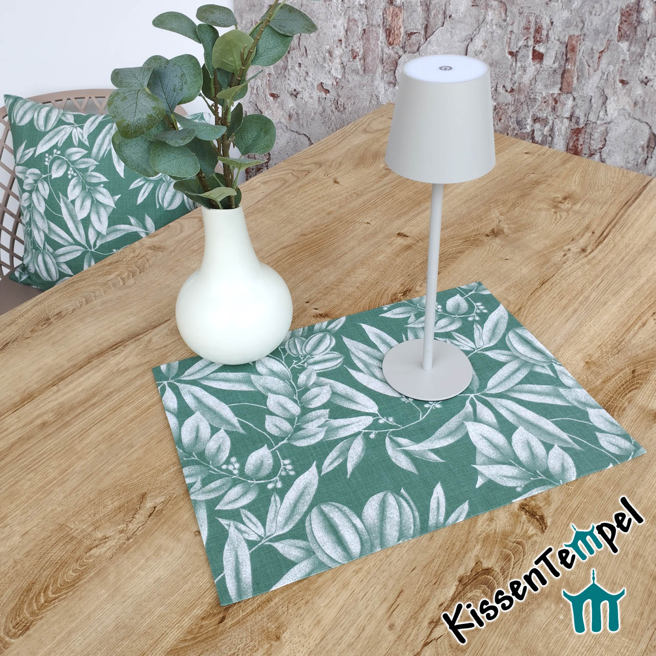 Modern Nature Tischsets "Green Harmony" | KissenTempel