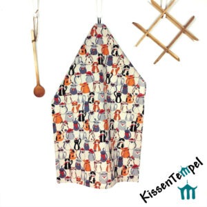 Edles GeschirrTuch "Katzen", OEKO-TEX® Standard 100, perfektes Geschenk für Katzenfreunde