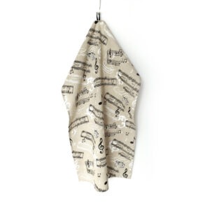 GeschirrTuch, Küchentuch "MusikNoten", das ideale ValentinsGeschenk für Musiker, Sänger, Musiklehrer