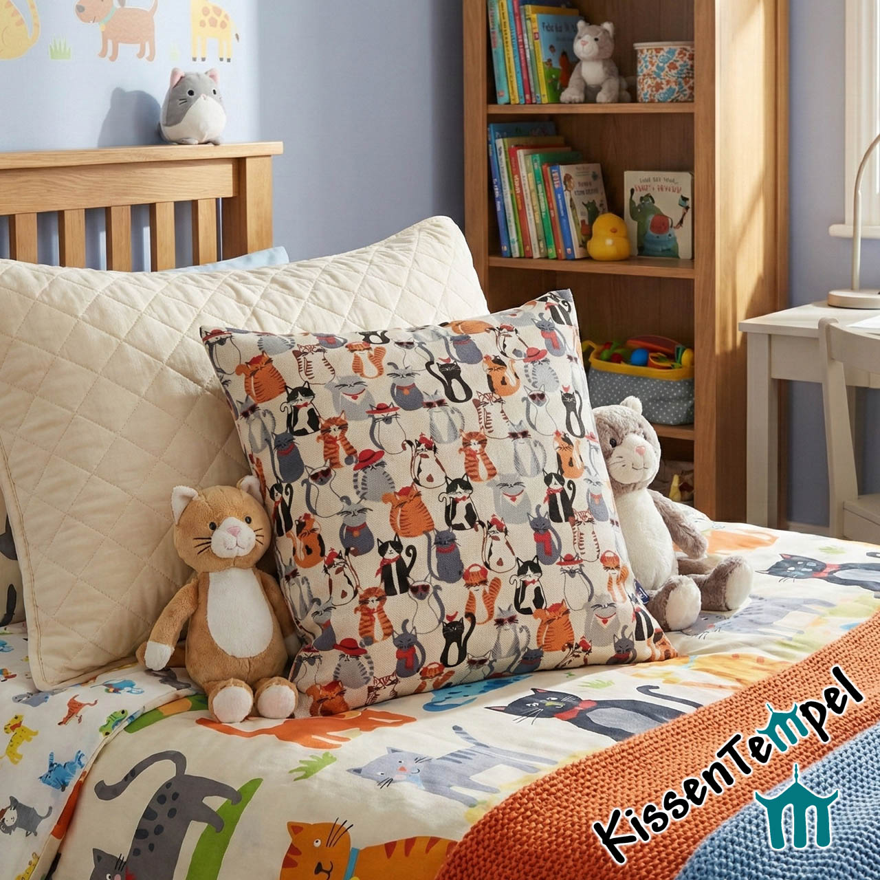 KissenBezug "Katzen" 40x40cm, Geschenk/ Mitbringsel für Katzenbesitzer und Katzenliebhaber – Bild 6